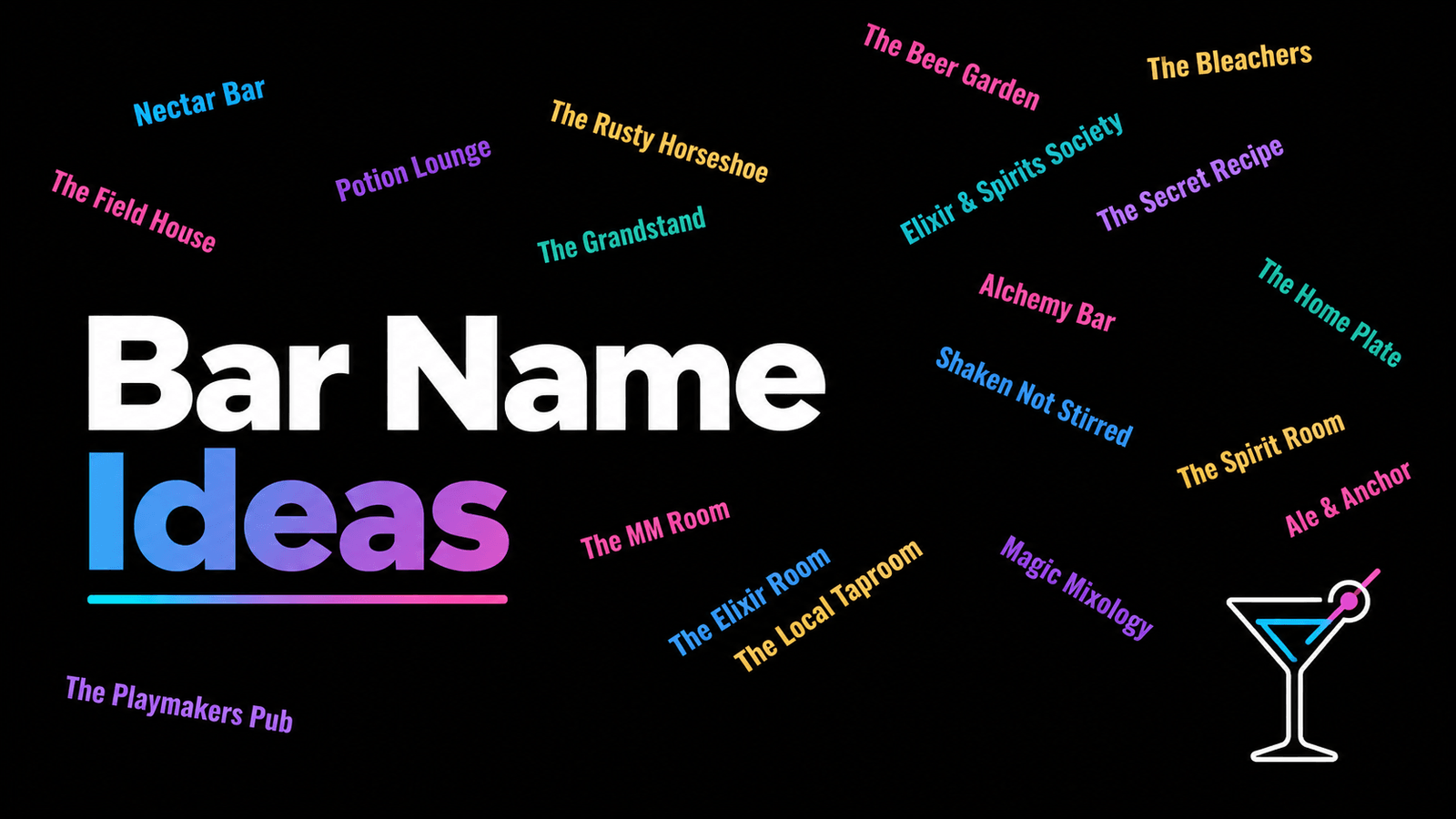 Bar Name Generator: Tips for Choosing a Memorable Bar Name